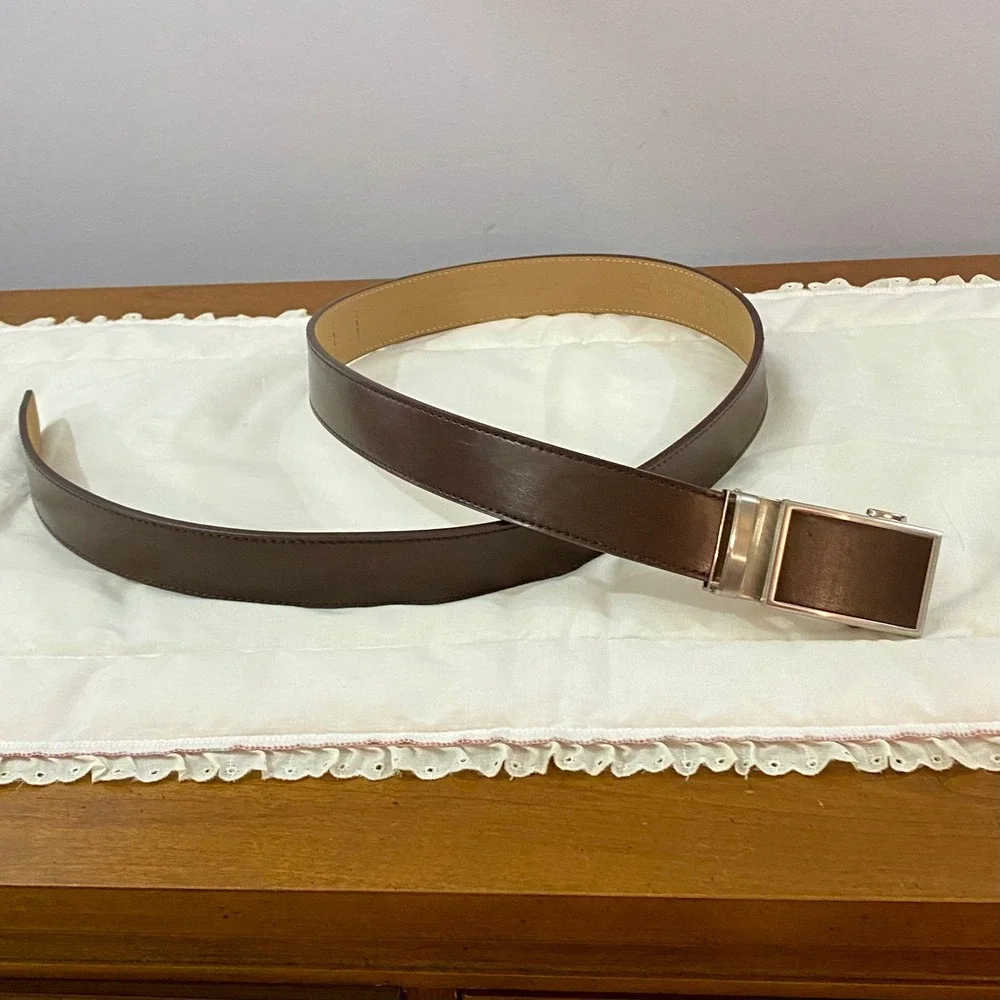Nexbelt PreciseFit Ratchet Belt Men One Size Brown Leather No Holes Buckle